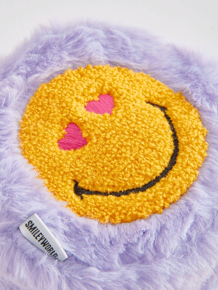 Lilac Purple SMILEYWORLD® Faux Fur Bag - Image 3 of 3