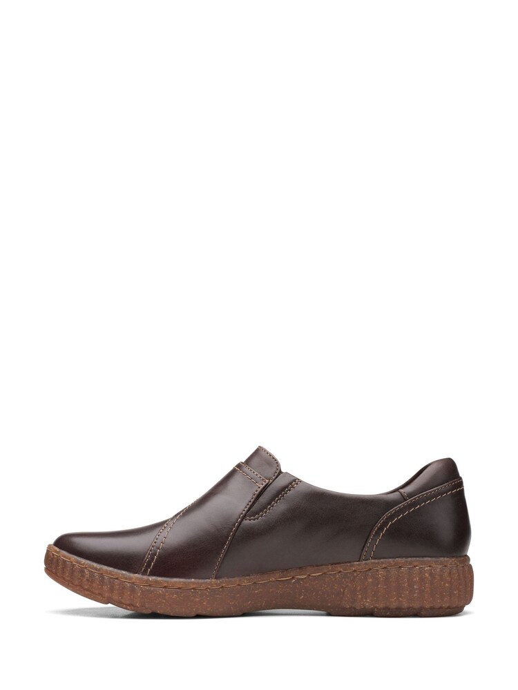 Clarks Brown Lea Caroline Pearl Shoes - Image 2 of 7