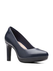 Clarks Blue Leather Ambyr Joy Shoes - Image 4 of 7