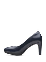 Clarks Blue Leather Ambyr Joy Shoes - Image 2 of 7