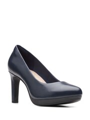 Clarks Blue Leather Ambyr Joy Shoes - Image 3 of 7