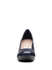 Clarks Blue Leather Ambyr Joy Shoes - Image 5 of 7