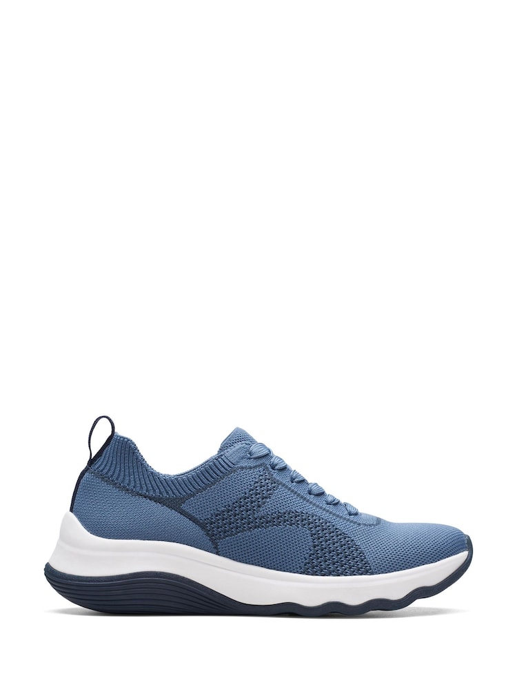 Clarks Blue Circuit Knit Tie Shoes - Image 1 of 7 Clarks Blue Circuit Knit Tie Shoes - Image 1 of 7