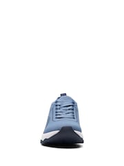 Clarks Blue Circuit Knit Tie Shoes - Image 5 of 7
