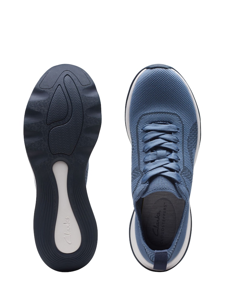 Clarks Blue Circuit Knit Tie Shoes - Image 7 of 7 Clarks Blue Circuit Knit Tie Shoes - Image 7 of 7