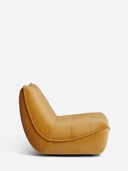 Soft Velvet Ochre Yellow Lucca Swivel Pillow Accent Chair - Image 3 of 8