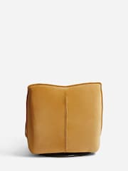 Soft Velvet Ochre Yellow Lucca Swivel Pillow Accent Chair - Image 6 of 8