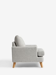 Geo Weave Mid Grey Parker Armchair - Image 5 of 10