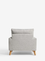 Geo Weave Mid Grey Parker Armchair - Image 6 of 10