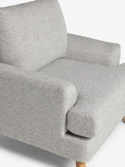 Geo Weave Mid Grey Parker Armchair - Image 7 of 10