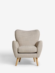 Chunky Weave Mid Natural Wilson II Highback Armchair - Image 2 of 9
