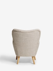 Chunky Weave Mid Natural Wilson II Highback Armchair - Image 6 of 9