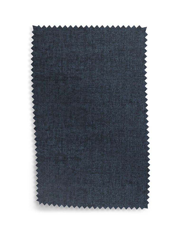 Plush Chenille Slate Blue Flinton Wooden Accent Chair - Image 10 of 10