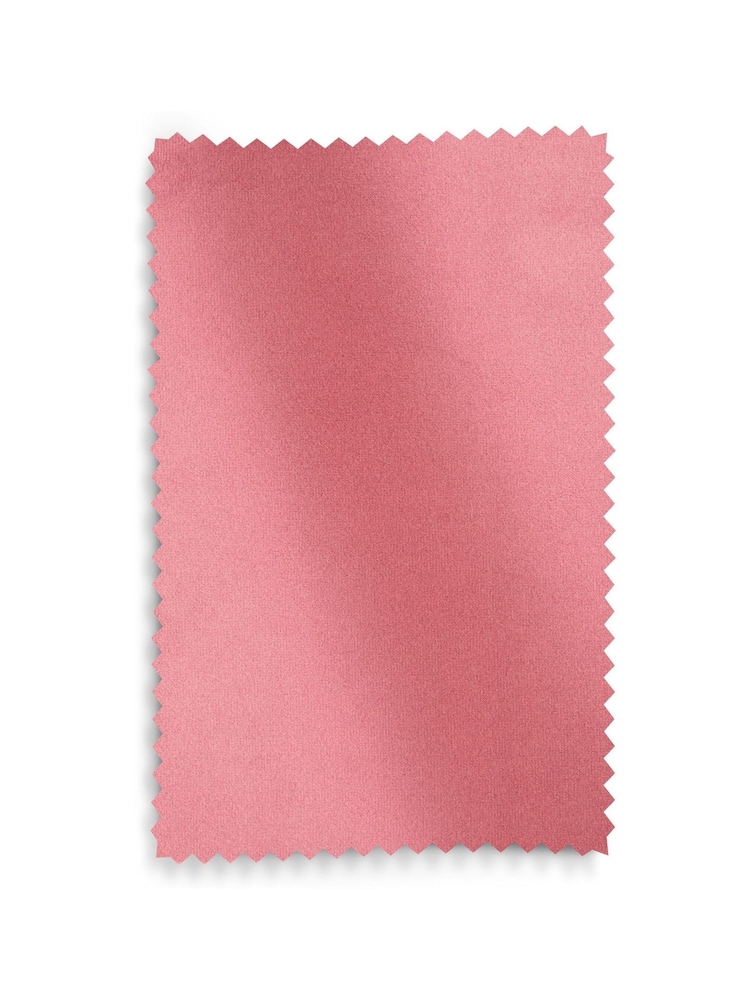 Soft Velvet Raspberry Pink Ribbed Storage Stool - Image 6 of 6