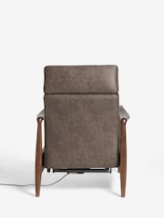 Monza Faux Leather Peppercorn Monte Power Recliner Chair - Image 8 of 12