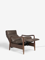 Monza Faux Leather Peppercorn Monte Power Recliner Chair - Image 9 of 12