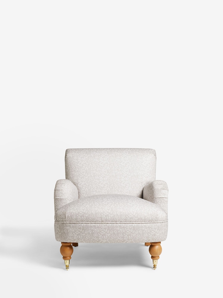 Natural Leaf Print Lilly Accent Chair - Image 2 of 10