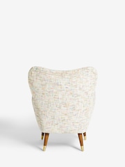 Multi Coloured Chenille Natural Wilson II Highback Armchair - Image 8 of 10
