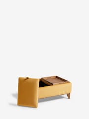 Soft Velvet Ochre Yellow Hayden Storage Coffee Table - Image 10 of 11