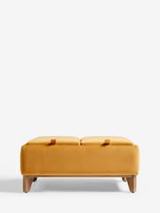 Soft Velvet Ochre Yellow Hayden Storage Coffee Table - Image 7 of 11