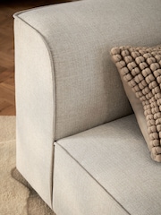 Tweedy Plain Light Natural Single Centre Piece Alba Modular Sofa - Image 3 of 10
