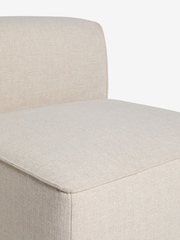 Tweedy Plain Light Natural Single Centre Piece Alba Modular Sofa - Image 9 of 10