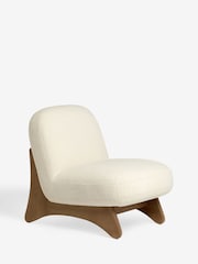 Soft Cosy Boucle Ivory Natural Alfie Accent Chair - Image 6 of 10