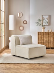 Casual Boucle Oyster Single Centre Piece Alba Modular Sofa - Image 1 of 11