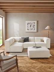 Casual Boucle Oyster Single Centre Piece Alba Modular Sofa - Image 4 of 11