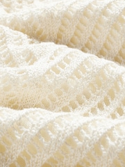 Cream Knitted Bandeau Bodycon Summer Dress - Image 7 of 7