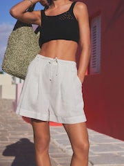 Cream Tailored Summer Short - Image 3 of 6