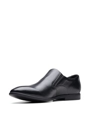 Clarks Black Leather Boswyn Slip Shoes - Image 4 of 7