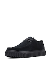 Clarks Black Suede Torhill Shoes - Image 4 of 7