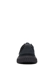 Clarks Black Suede Torhill Shoes - Image 5 of 7
