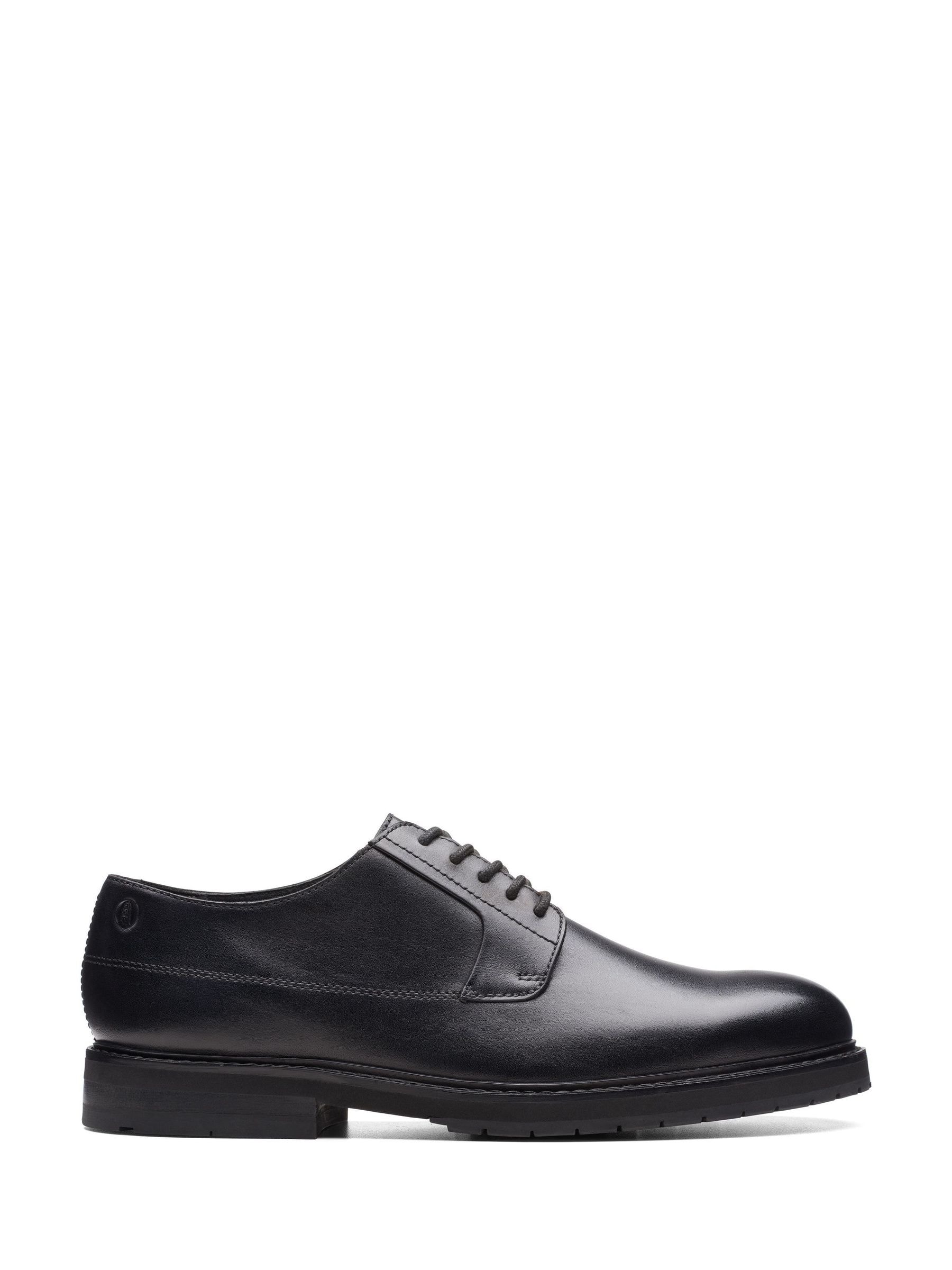 Buy Clarks Black Leather Craft North Lace Shoes from Next Luxembourg