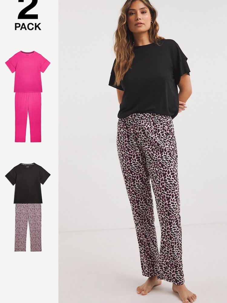 Pack de 2 pijamas Pretty Secrets Value de Simply Be - Imagen 1 de 5 Pack de 2 pijamas Pretty Secrets Value de Simply Be - Imagen 1 de 5