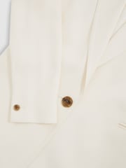 Reiss Cream Oe Amber Single-Breasted Suit Jacket - Image 6 of 6