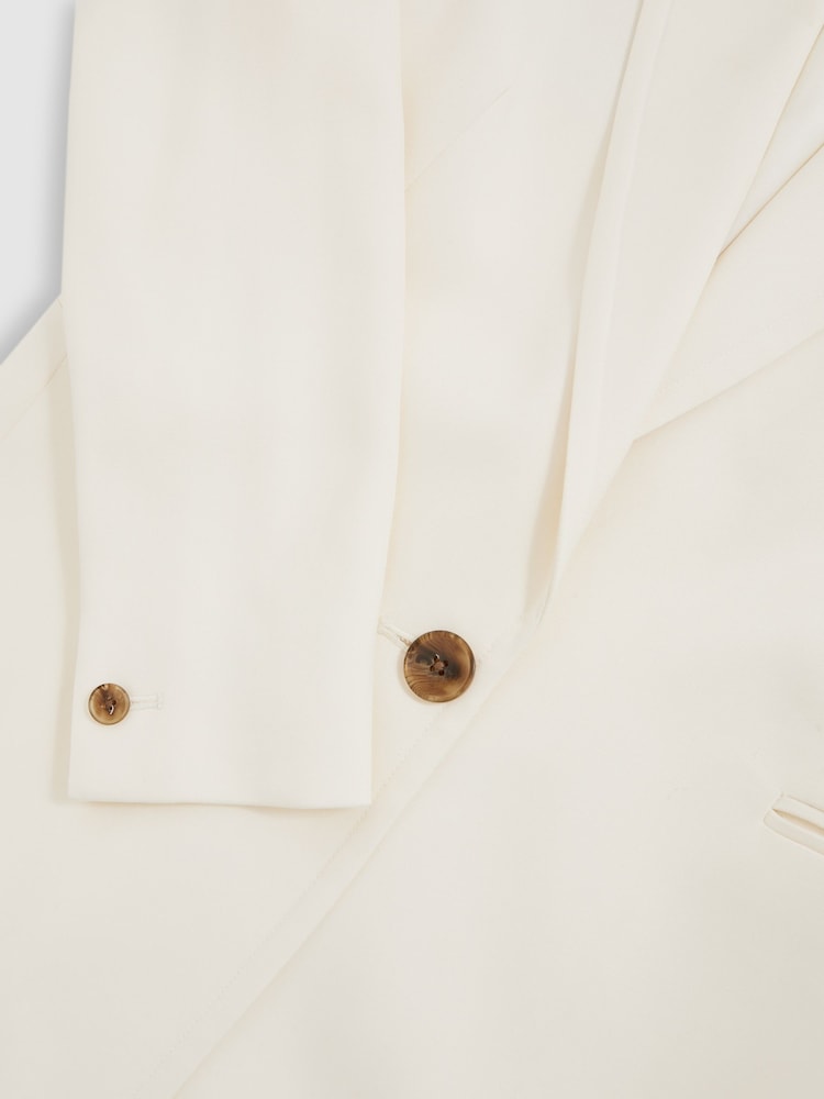 Reiss Cream Oe Amber Single-Breasted Suit Jacket - Image 6 of 6