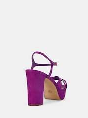 Novo Pink Luella Block Heel Platform Ankle Strap Sandal Heels - Image 4 of 4