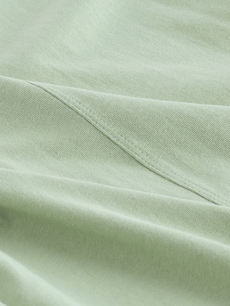 Sage Green Sleeveless Jersey Dress - Image 7 of 7