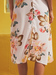 Floral Frill Midi Summer Dress - Image 6 of 8