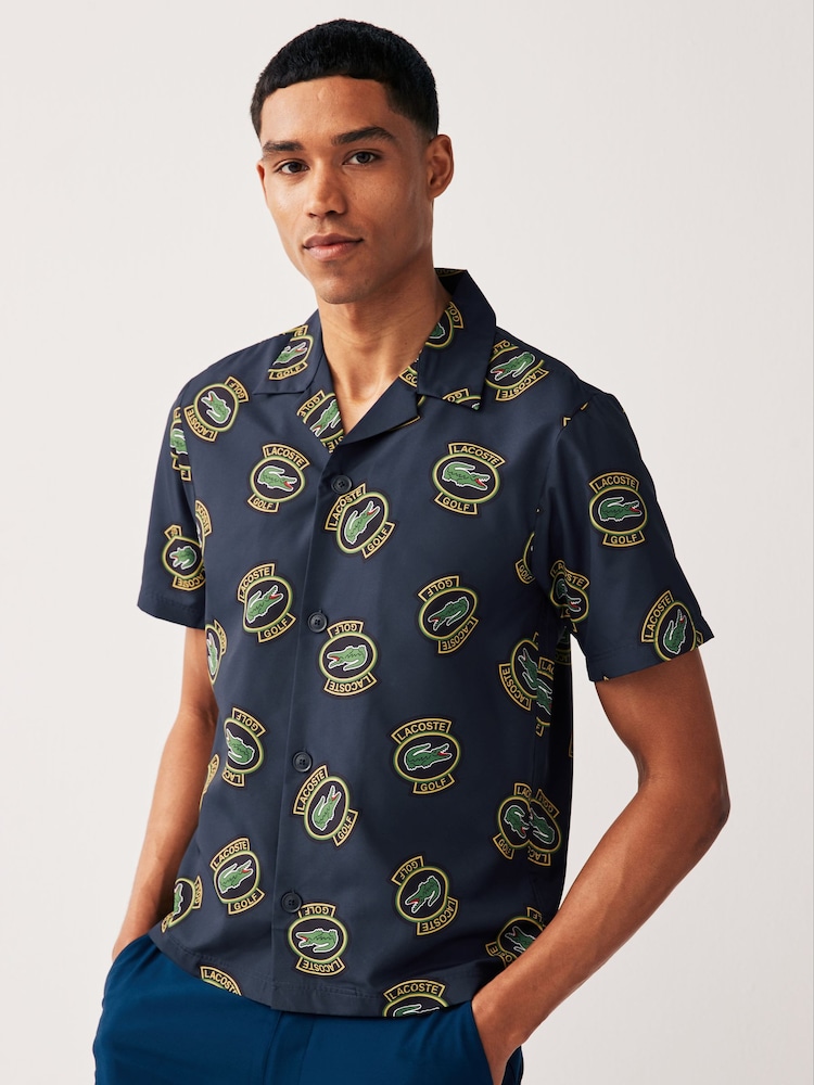 Lacoste Logo Print Resort Shirt - Image 1 of 5