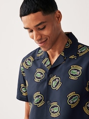 Lacoste Logo Print Resort Shirt - Image 3 of 5