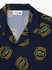 Lacoste Logo Print Resort Shirt - Image 5 of 5
