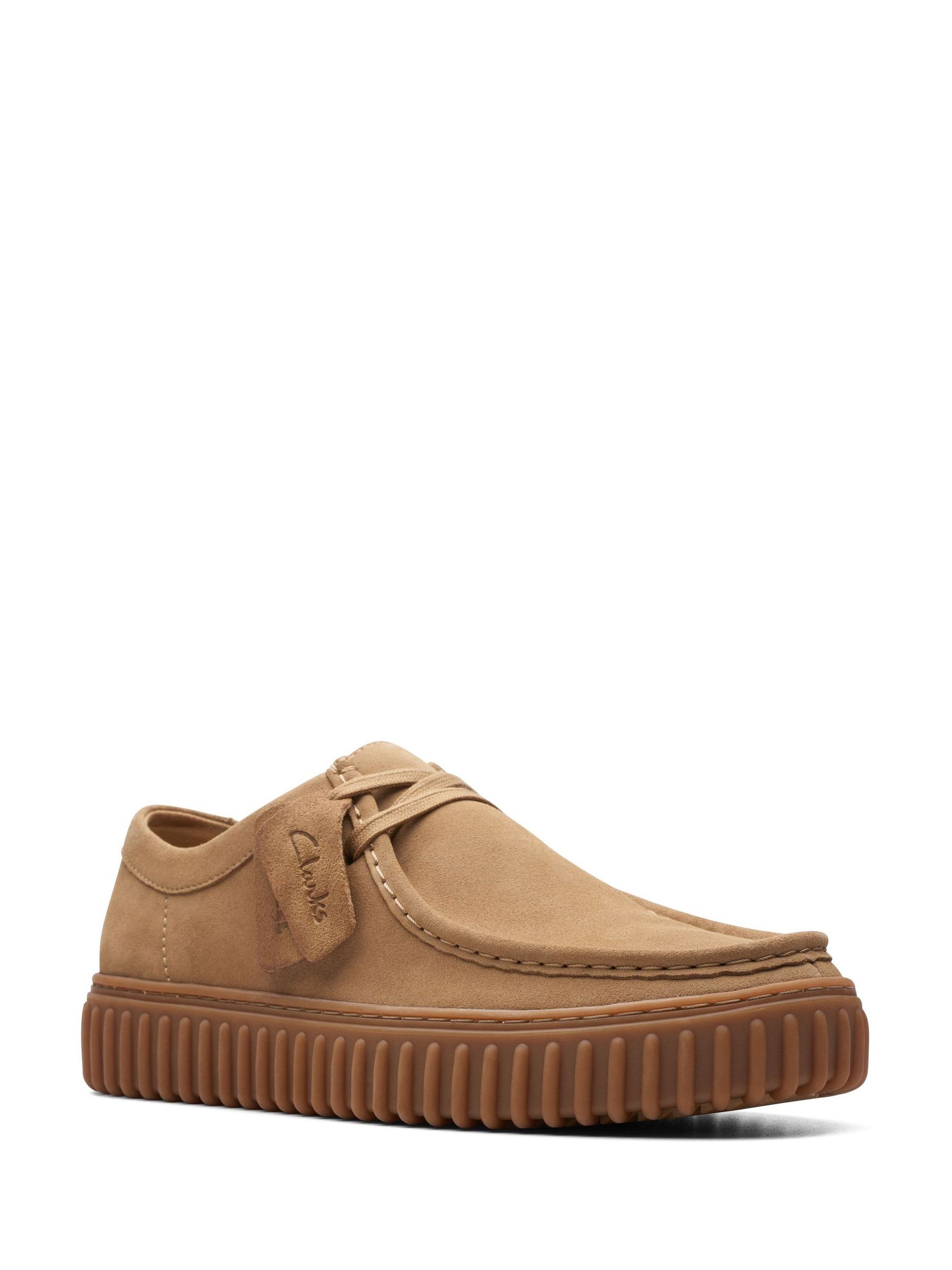 Buy Clarks Natural Suede Torhill Shoes from Next Romania