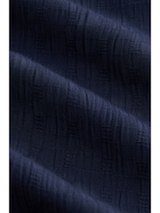 Navy Blue Multiway Halter-Tie Bandeau Wide Leg Jumpsuit - Image 5 of 5