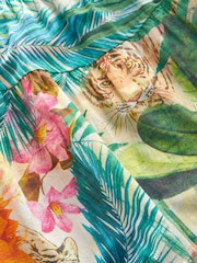 Tropical Mini Tiered Summer 100% Cotton Dress - Image 3 of 3