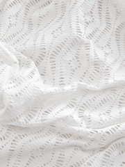 White Jersey Crochet Maxi Summer Cover-up Dress - Image 8 of 8