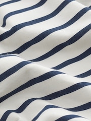 Cream/Navy Stripe Jersey V-Neck Playsuit - Image 8 of 8