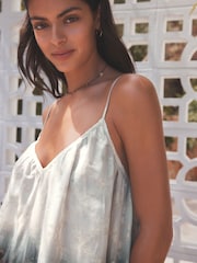 Monochrome Ombre Maxi Volume Summer Dress - Image 4 of 7